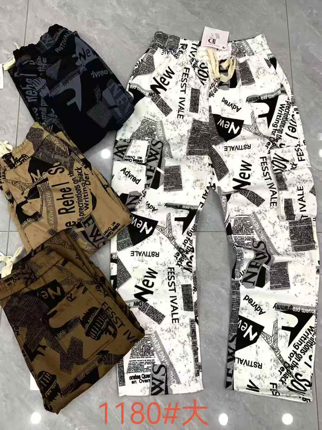 Ready to ship&Clearance sale Men's loose casual pants and sports pants