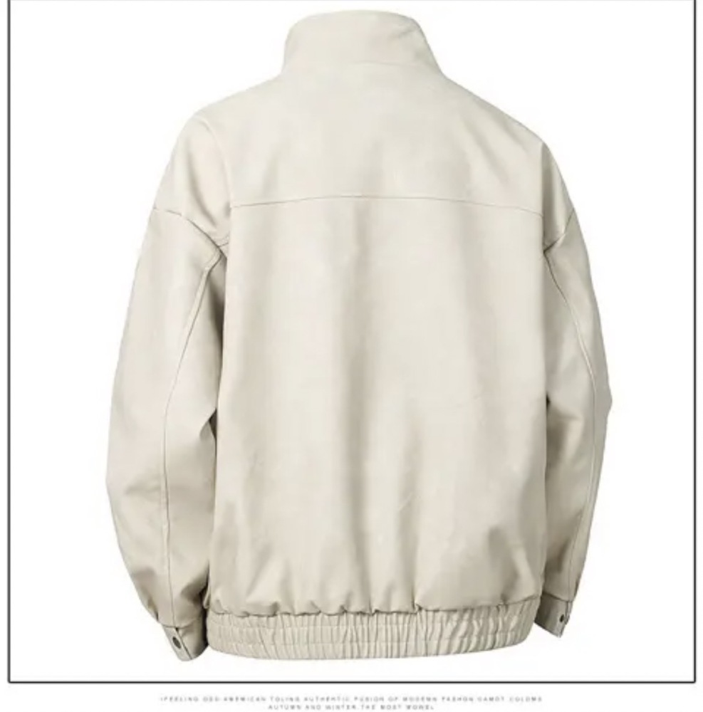 GorgeousBen Loose stand up collar trendy tie dye windproof men's jacket, European and American minimalist men's fashion.