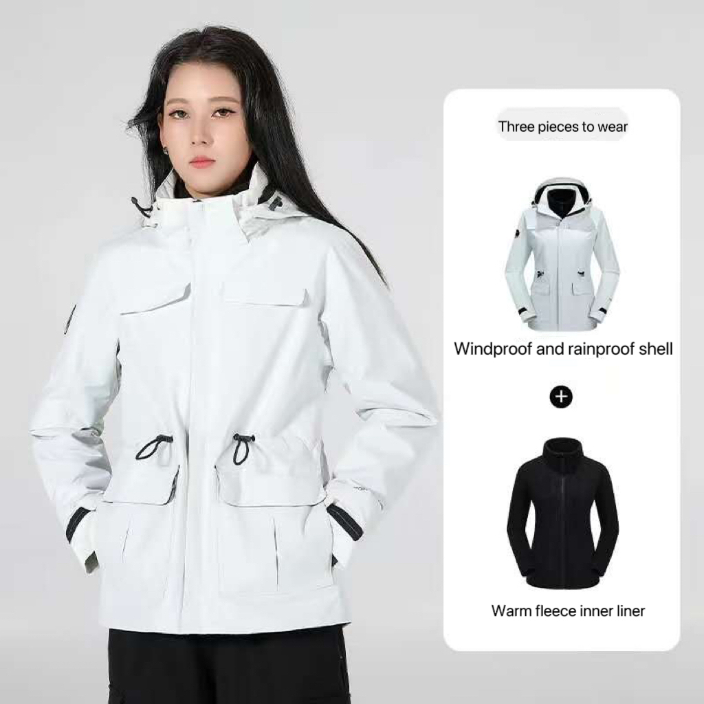 GorgeousBen 2025 Men's and women's warm and breathable fleece casual high value rainstorm resistant high-performance assault jacket.