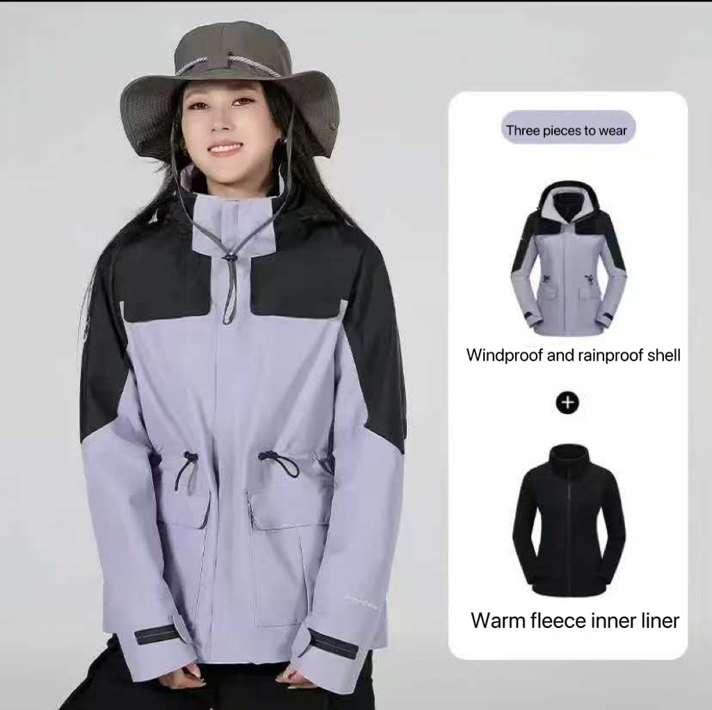 GorgeousBen 2025 Men's and women's warm and breathable fleece casual high value rainstorm resistant high-performance assault jacket.