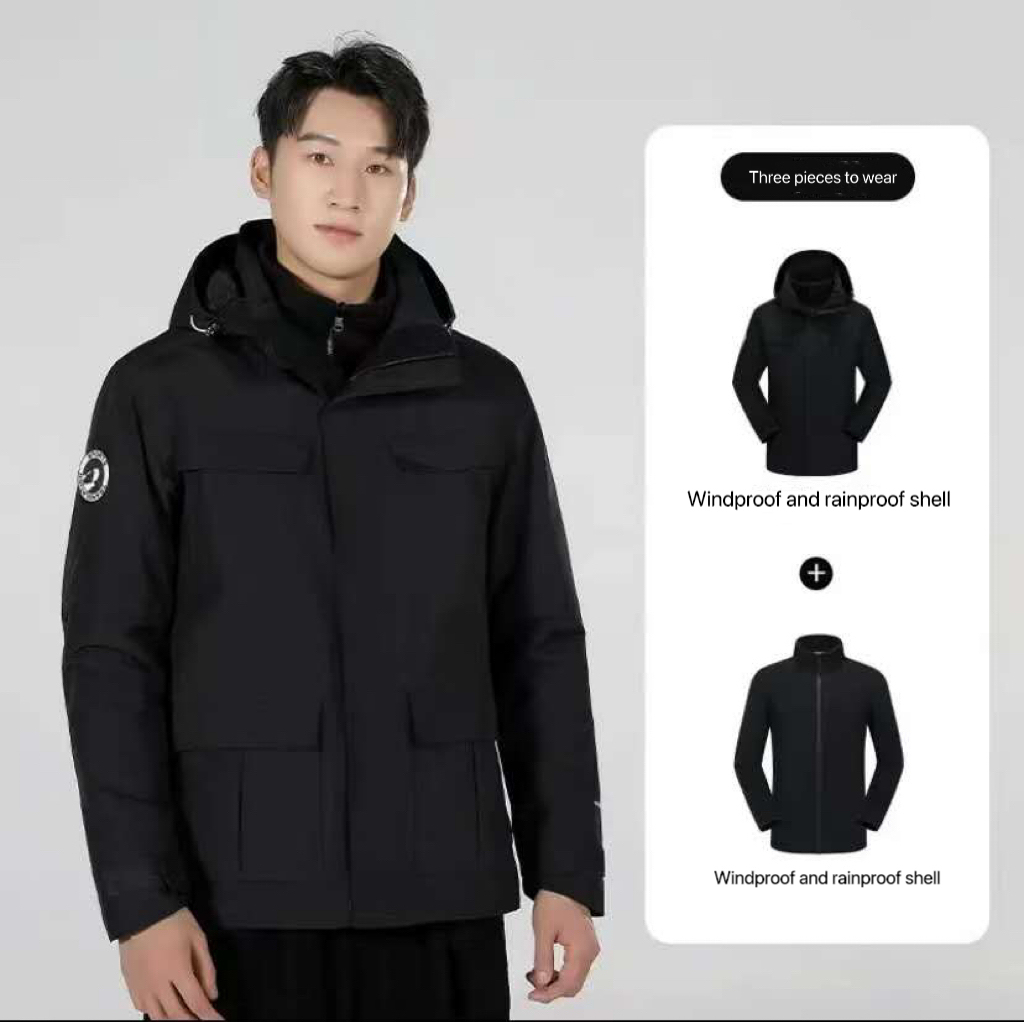 GorgeousBen 2025 Men's and women's warm and breathable fleece casual high value rainstorm resistant high-performance assault jacket.