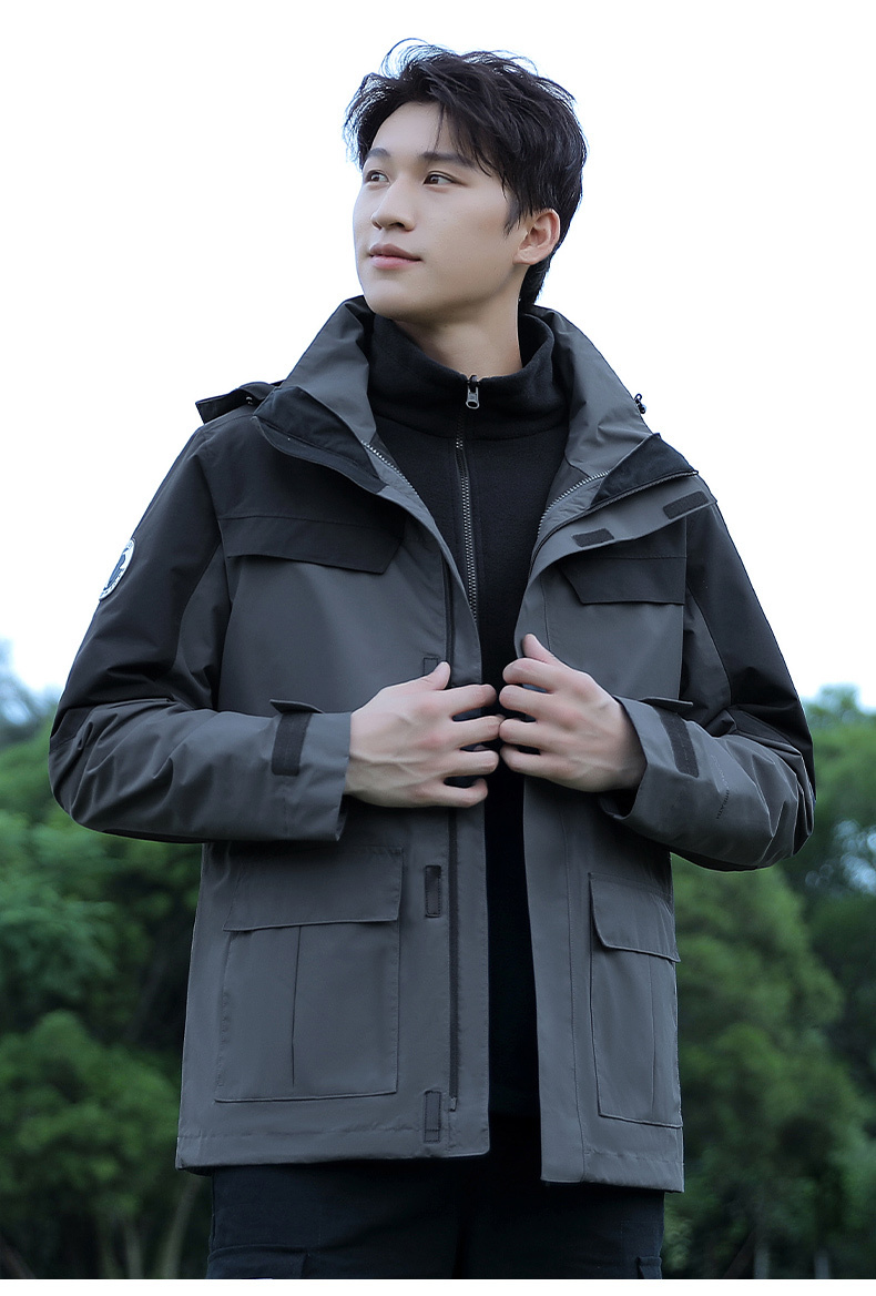 GorgeousBen 2025 Men's and women's warm and breathable fleece casual high value rainstorm resistant high-performance assault jacket.