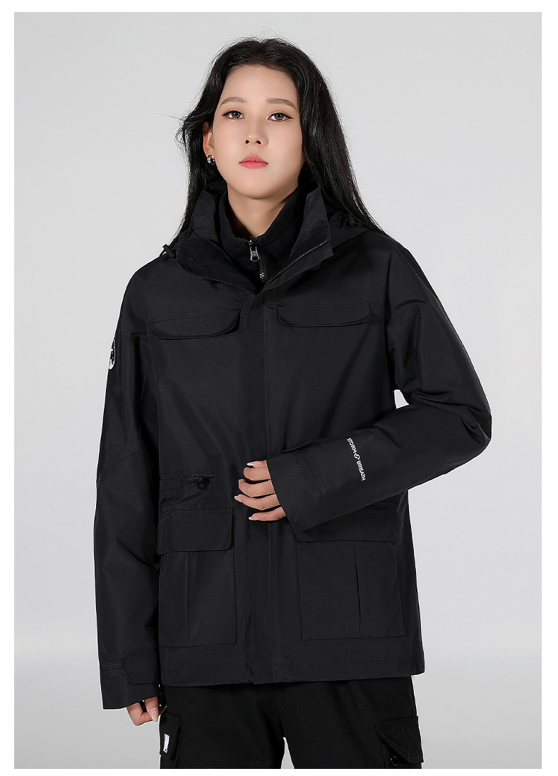 GorgeousBen 2025 Men's and women's warm and breathable fleece casual high value rainstorm resistant high-performance assault jacket.