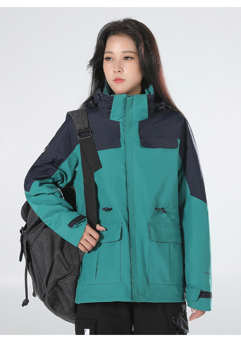 GorgeousBen 2025 Men's and women's warm and breathable fleece casual high value rainstorm resistant high-performance assault jacket.