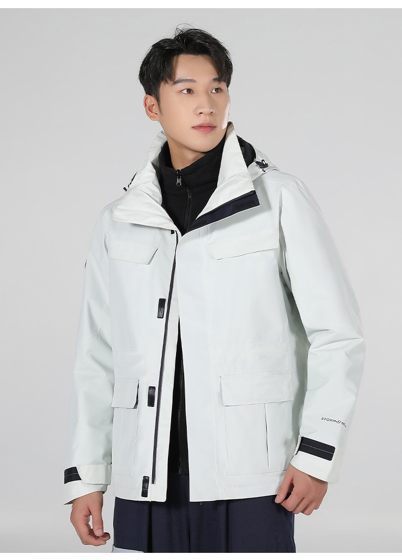GorgeousBen 2025 Men's and women's warm and breathable fleece casual high value rainstorm resistant high-performance assault jacket.