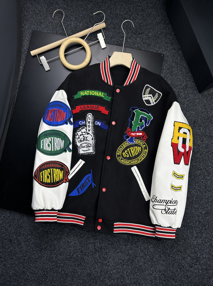 Taurus embroidery leisure jacket fashion coat men's fashion brand letter baseball uniform