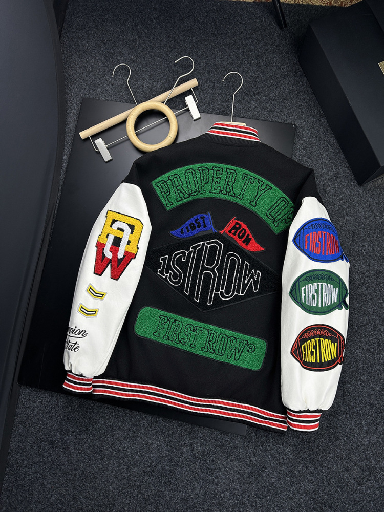Taurus embroidery leisure jacket fashion coat men's fashion brand letter baseball uniform