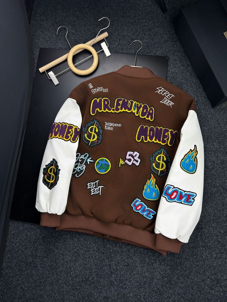 Embroidered jacket American retro baseball uniform