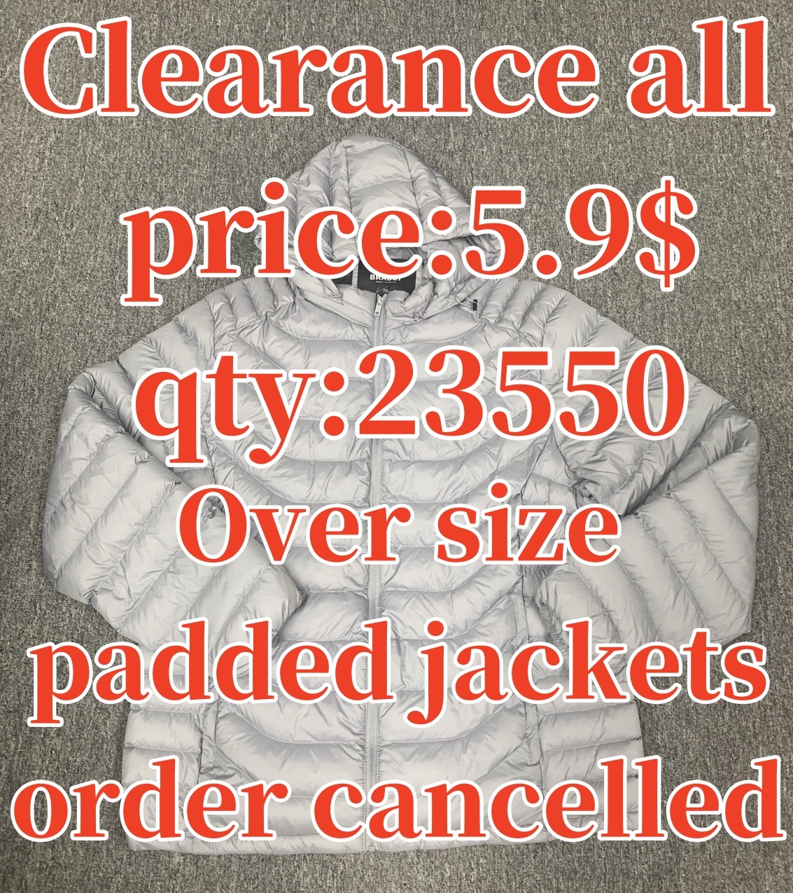 Read to ship- Men's  Classic lightweight down jacket with hood for men; cotton coat.