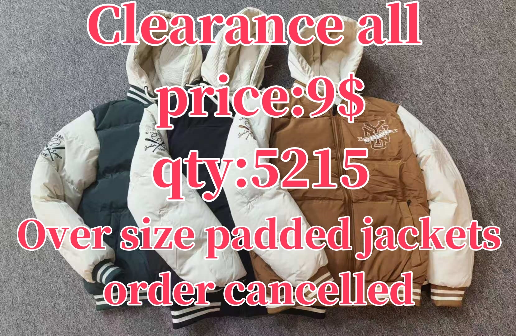 Read to ship- Men's Italian hooded cotton jacket