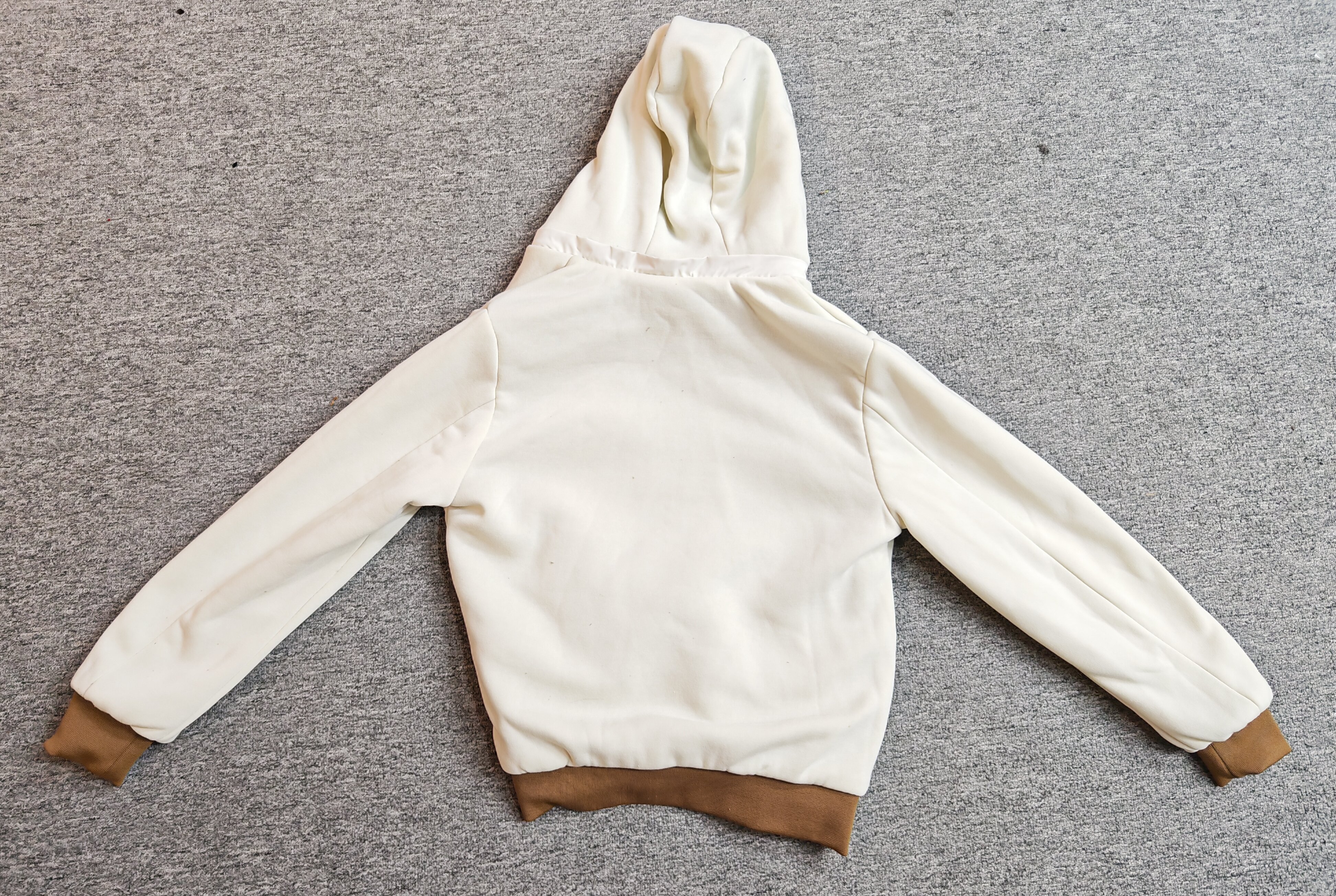 Read to ship- Men's cotton jacket with a hat; trendy, casual, handsome, versatile.double face jacket