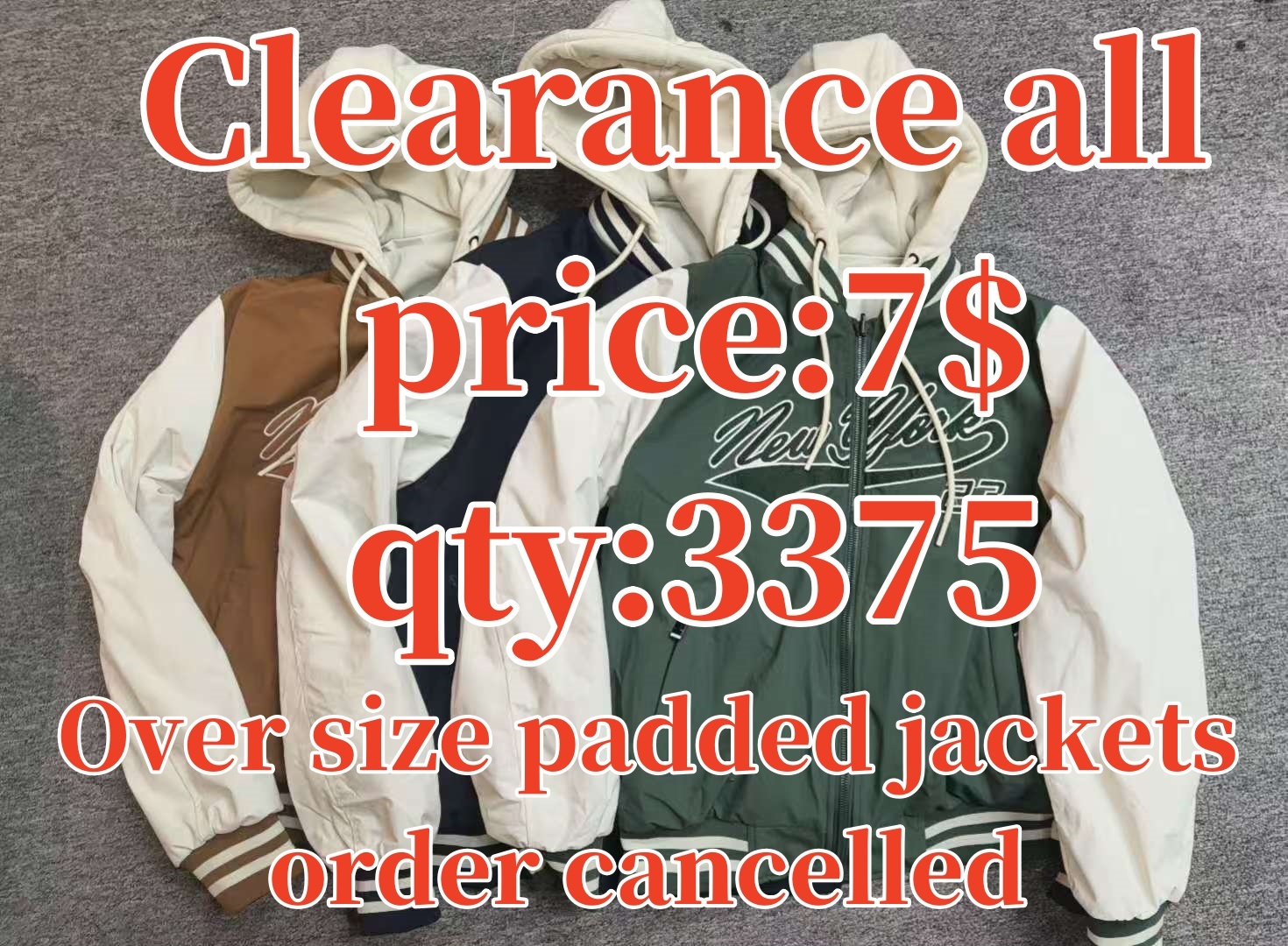 Read to ship- Men's cotton jacket with a hat; trendy, casual, handsome, versatile.double face jacket