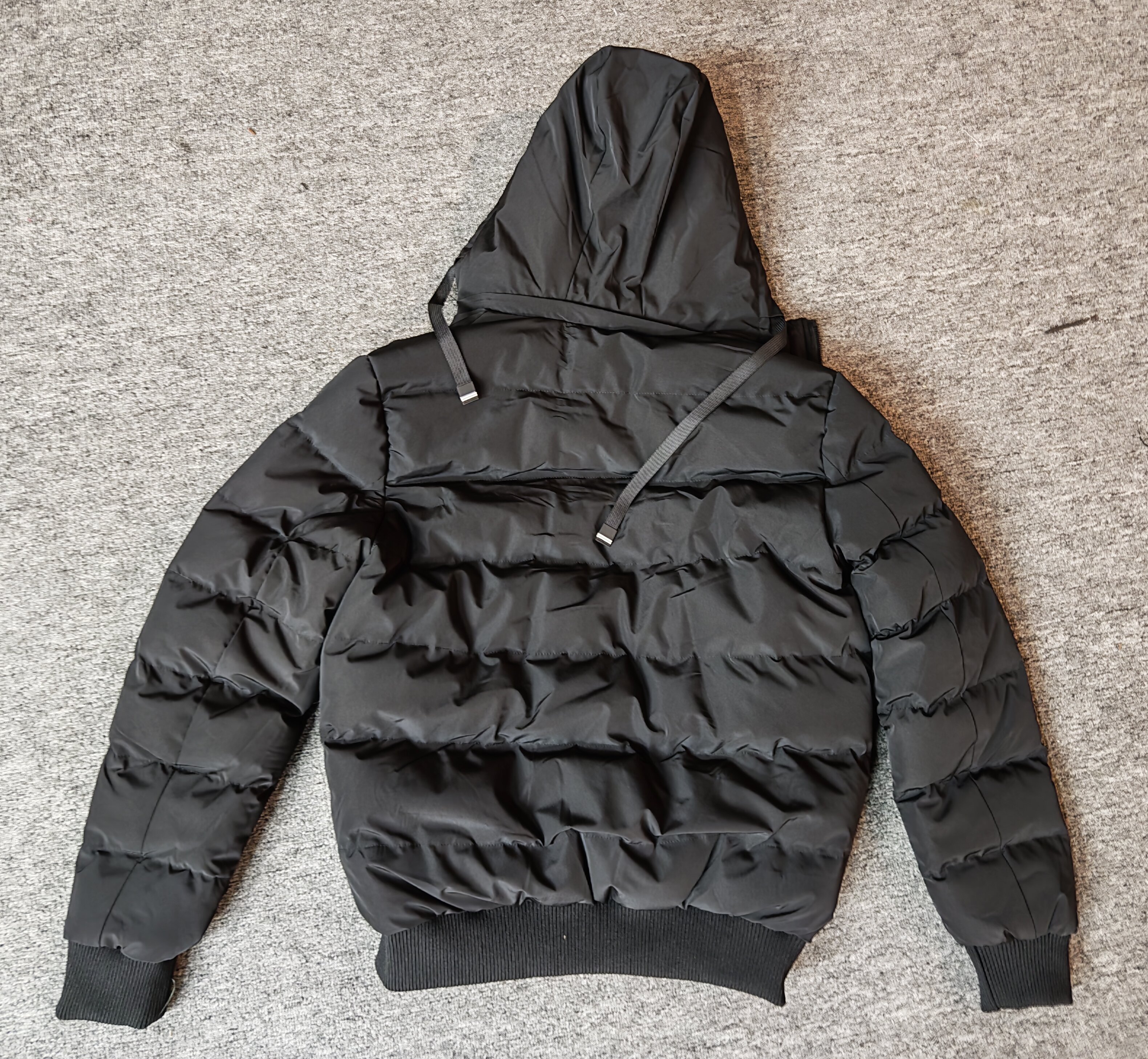 Read to ship- Men's cotton jacket with a hat; trendy, casual, handsome, versatile double face jacket