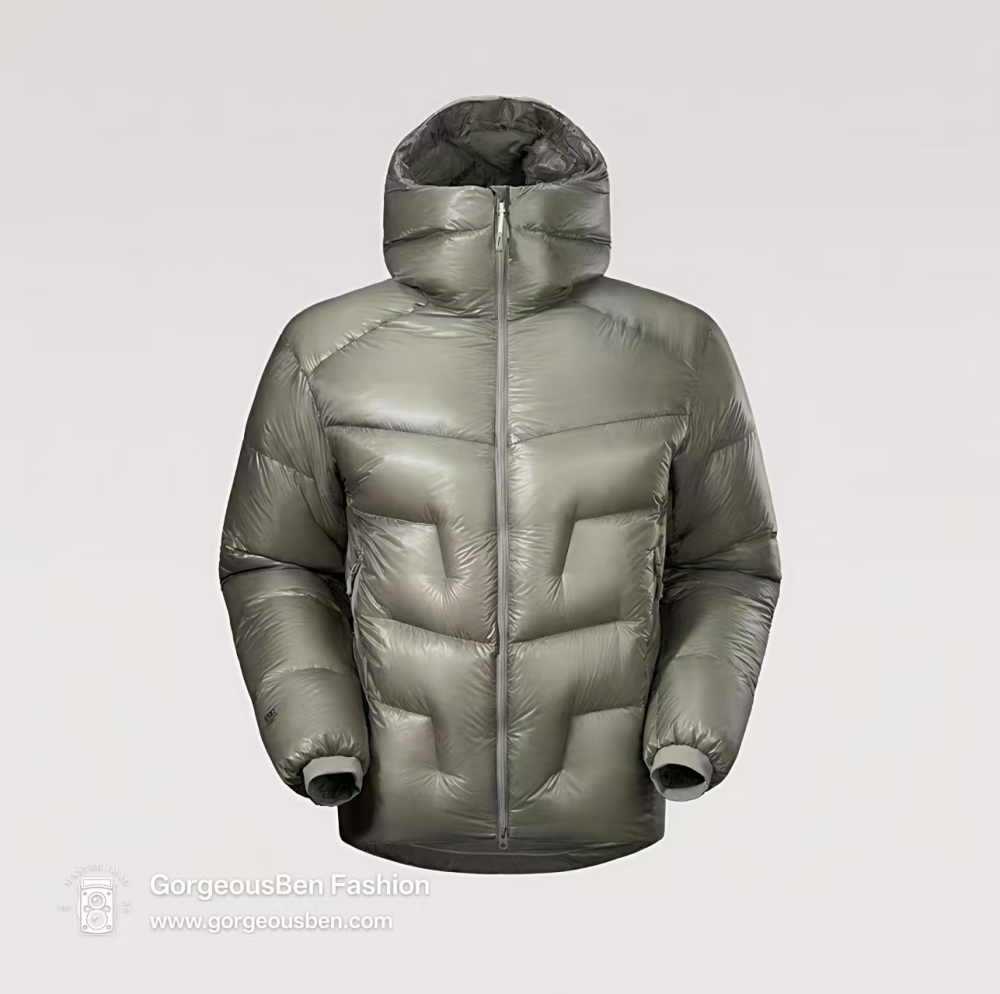 GorgeousBen Boying Unisex Hooded Zipper Closure Lightweight Warm Down Jacket Winter Thick Puffer Coat with Customizable Logo