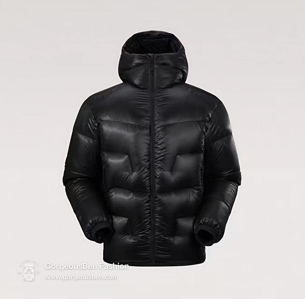 GorgeousBen Boying Unisex Hooded Zipper Closure Lightweight Warm Down Jacket Winter Thick Puffer Coat with Customizable Logo