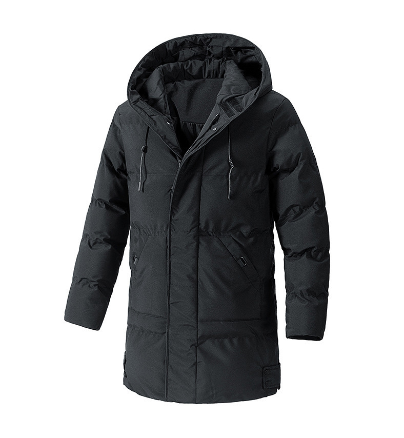 GorgeousBen Men's Extra Long Parka Winter Coats Hooded Puffer Jacket Heavy Warm Water-resistant Outerwear Cold Weather Men's Jackets Long