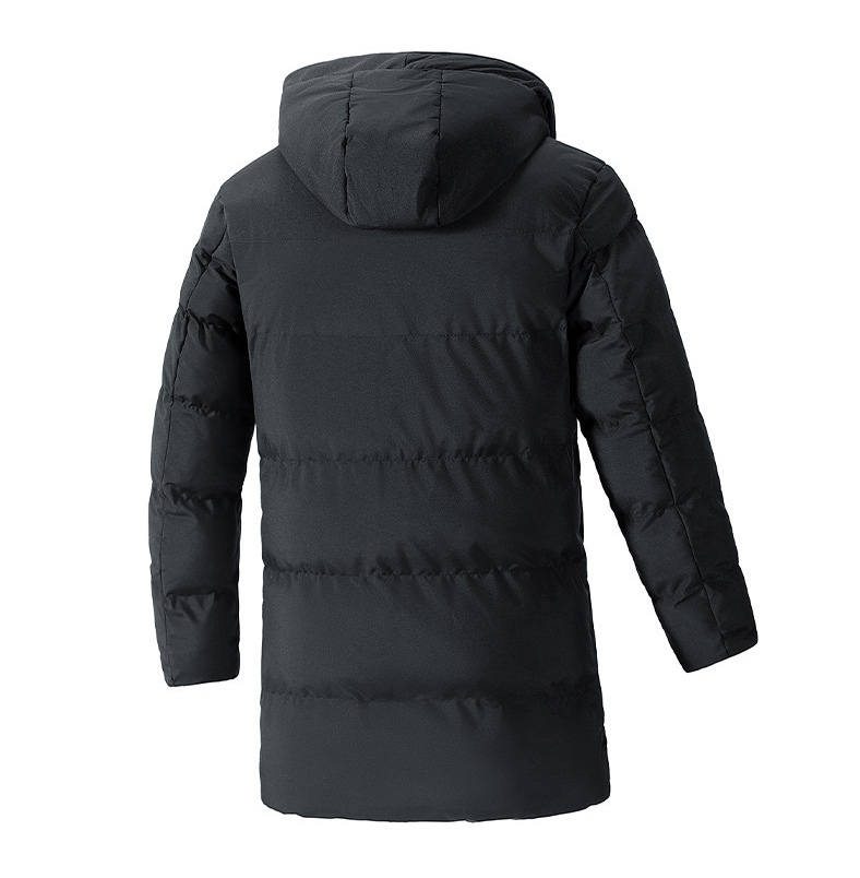 GorgeousBen Men's Extra Long Parka Winter Coats Hooded Puffer Jacket Heavy Warm Water-resistant Outerwear Cold Weather Men's Jackets Long