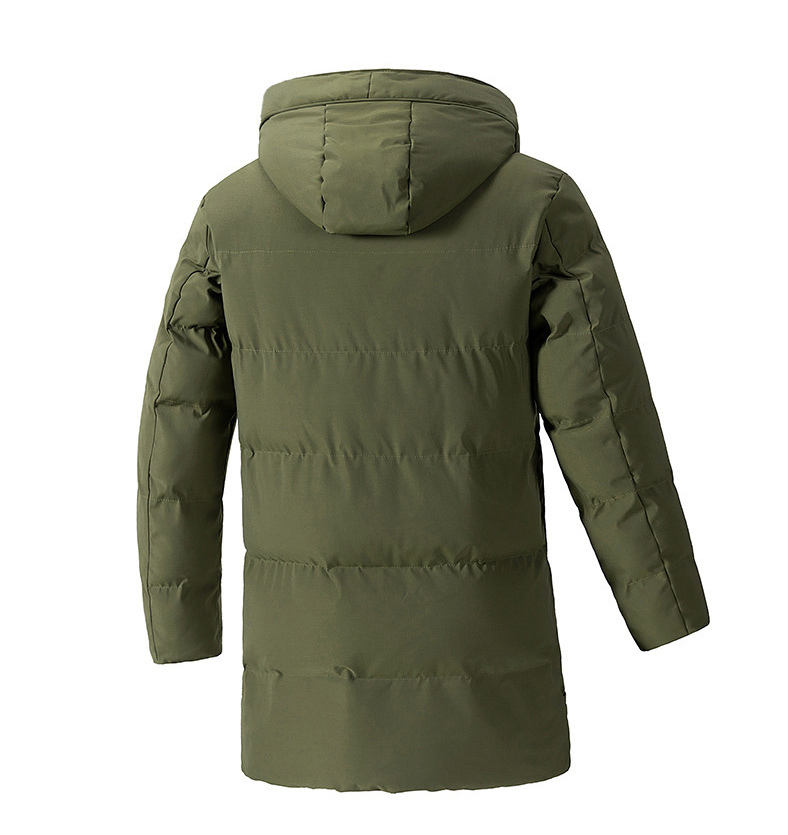 GorgeousBen Men's Extra Long Parka Winter Coats Hooded Puffer Jacket Heavy Warm Water-resistant Outerwear Cold Weather Men's Jackets Long
