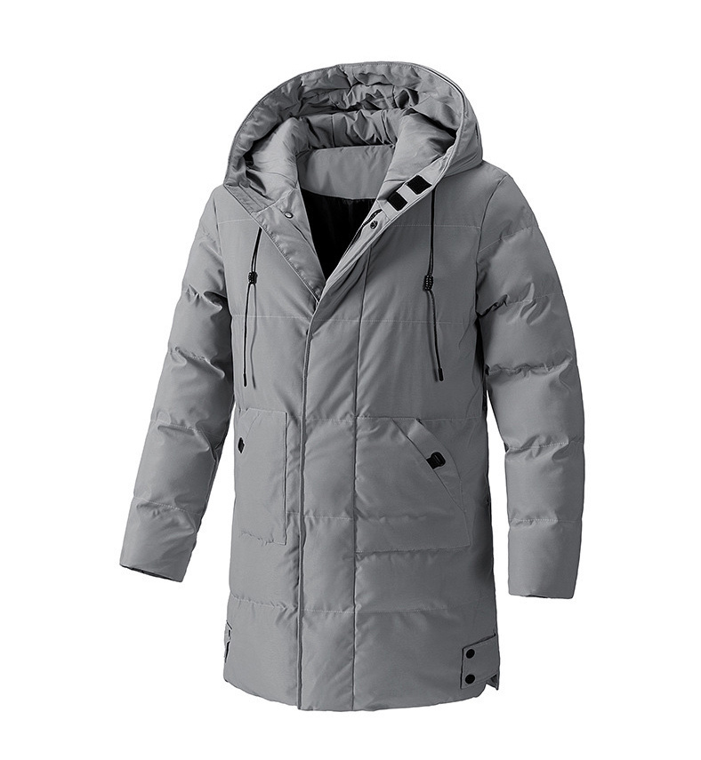GorgeousBen Men's Extra Long Parka Winter Coats Hooded Puffer Jacket Heavy Warm Water-resistant Outerwear Cold Weather Men's Jackets Long