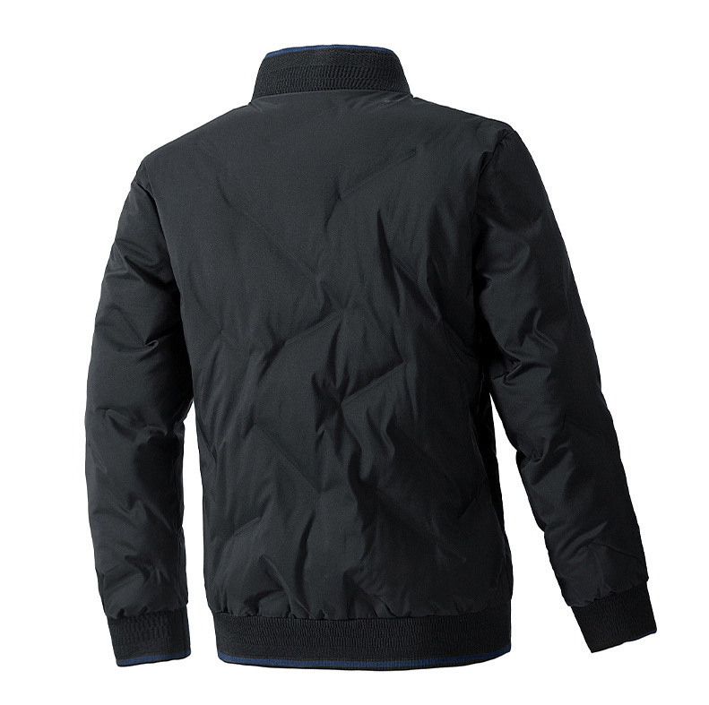 GorgeousBen New down cotton jacket men's plus size winter thick warm bread jacket short baseball collar jacket trendy