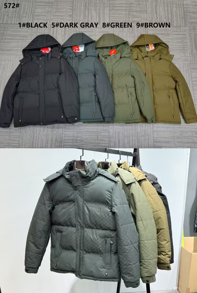 GorgeousBen New European and American Pocket Zipper Hooded Cotton Jacket, Cotton Jacket, Cross border Russian Men's Wear