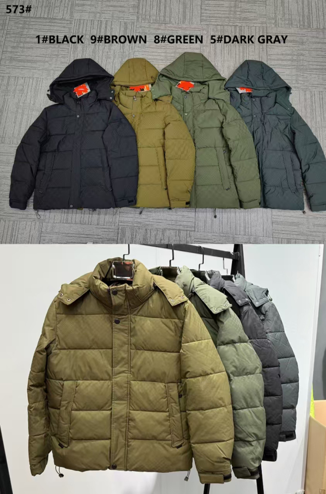 GorgeousBen New European and American Pocket Zipper Hooded Cotton Jacket, Cotton Jacket, Cross border Russian Men's Wear