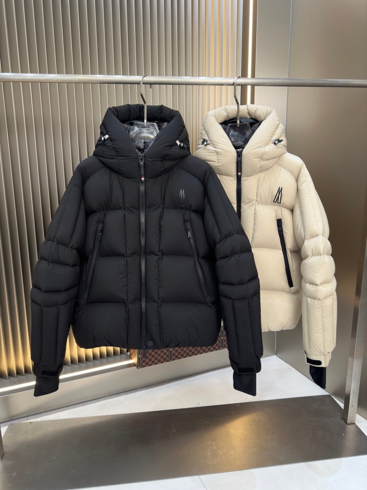 GorgeousBen Men's Detachable Hood Down Ski Jacket, 90% White Goose Down Fill, Winter Warm Windproof Waterproof Snow Coat