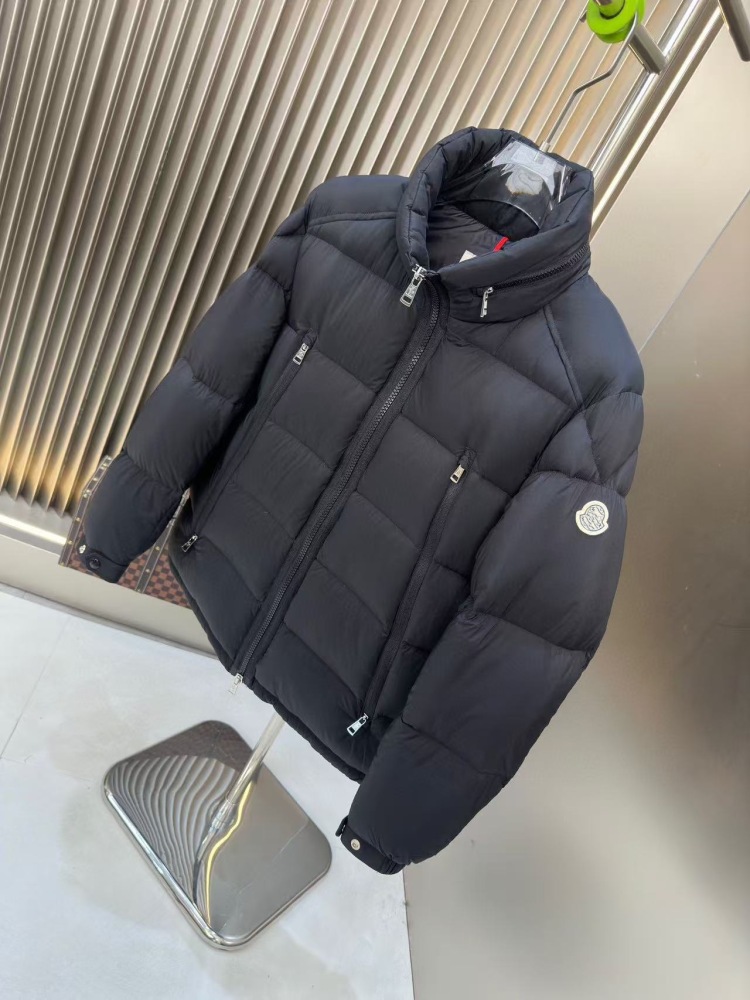 GorgeousBen 2025 New Men's Stand Collar Down Jacket - 90% White Duck Down Fill, Thickened Warm Winter Coat, Zipper Pockets Windproof Outerwear