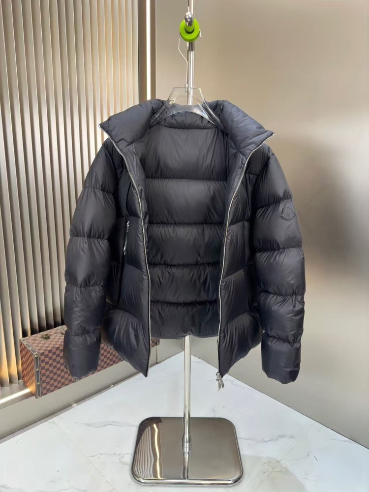 GorgeousBen Men's Detachable Hood Puffer Jacket, 90% White Duck Down Fill, Windproof Warm Coat, 2025 Fashion Winter Outerwear