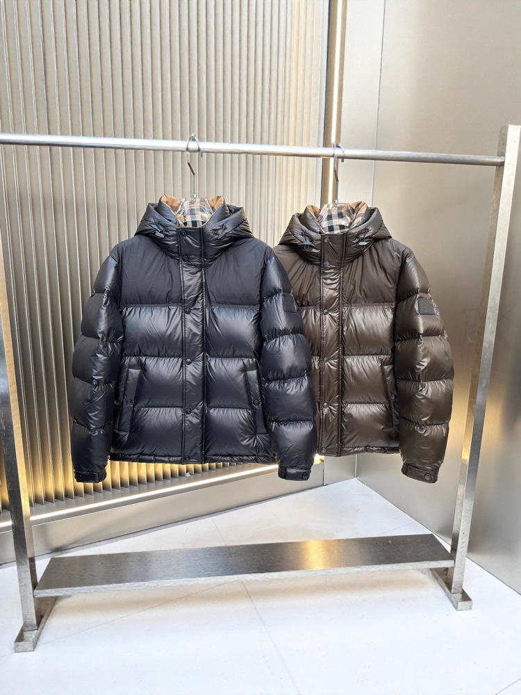 GorgeousBen 2025 New European & American Style Men's Hooded Down Jacket, 90% White Duck Down Fill, Warm Windproof Winter Coat