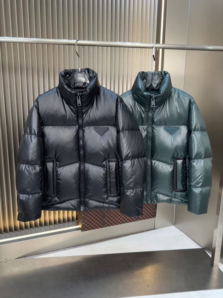 GorgeousBen 2025 European Style Men's Stand Collar Down Jacket, Premium 90% White Duck Down, Warm Windproof Winter Coat
