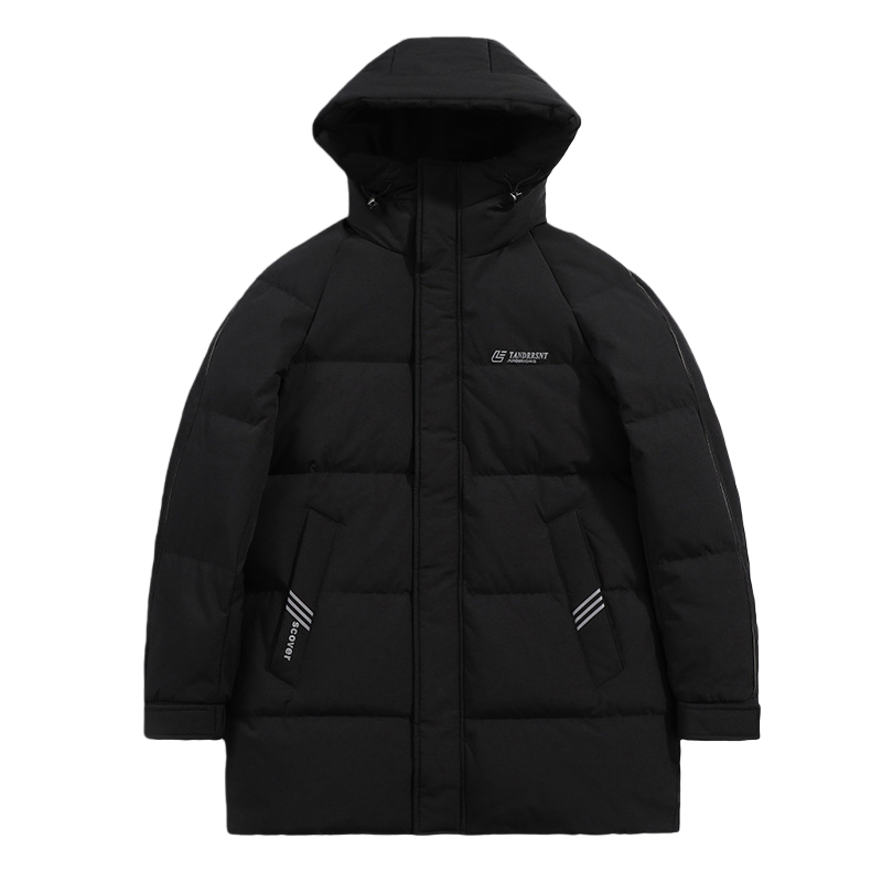 GorgeousBen High-Performance Men's Winter Parka, 800+ FP Premium White Goose Down, Long Heavyweight Insulated Jacket with Hood, Extreme Cold Protection for Big & Tall Men