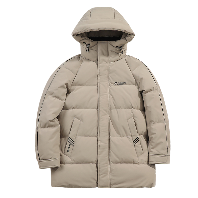 GorgeousBen High-Performance Men's Winter Parka, 800+ FP Premium White Goose Down, Long Heavyweight Insulated Jacket with Hood, Extreme Cold Protection for Big & Tall Men