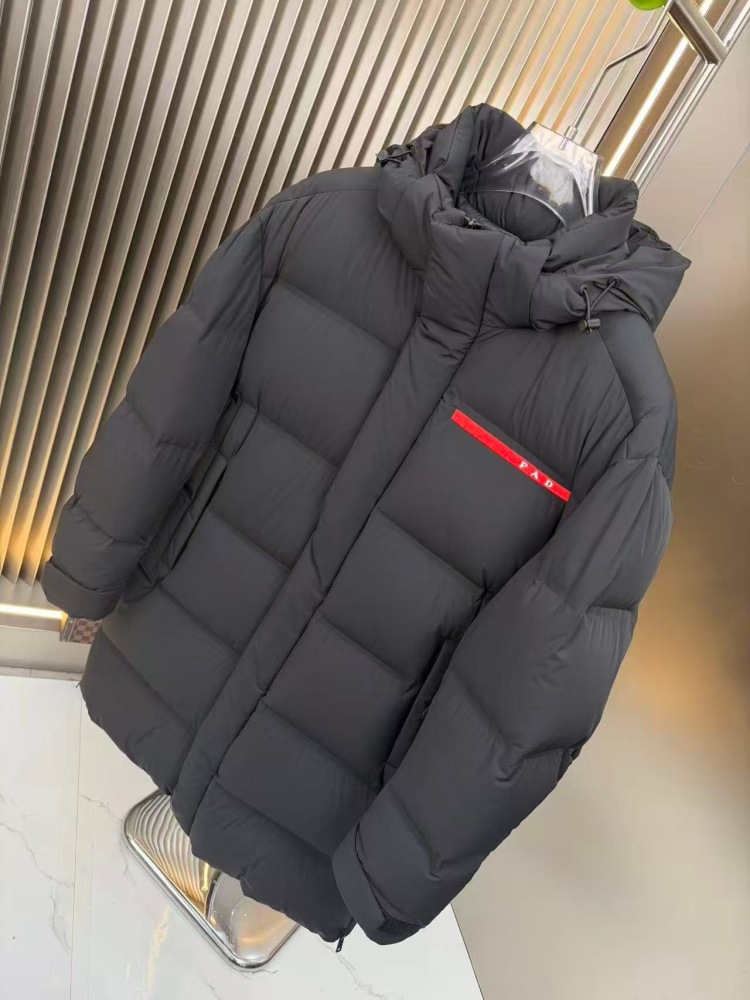GorgeousBen Men's 90% White Duck Down Parka Long Coat | 2025 Fashion Winter Jacket for Cold Weather | Warm Windproof Overcoat with High Collar