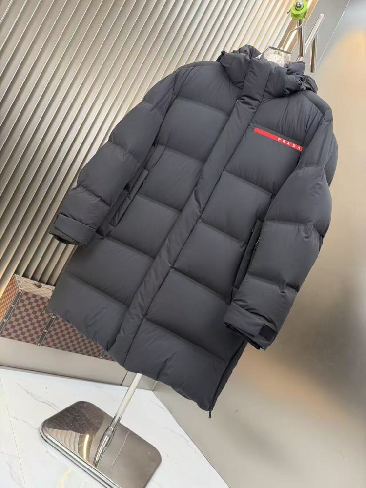 GorgeousBen Men's 90% White Duck Down Parka Long Coat | 2025 Fashion Winter Jacket for Cold Weather | Warm Windproof Overcoat with High Collar