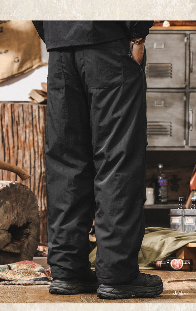 GorgeousBen Men's Winter Insulated Snow Pants, Waterproof Ski Pants with 90% White Duck Down, Thermal Windproof Workwear Cargo Pants for Outdoor Hiking