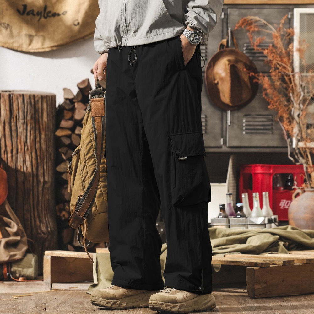 GorgeousBen Men's American Vintage 90% White Duck Down Pants - Winter Thickened Warm Workwear Paratrooper Ski Trousers
