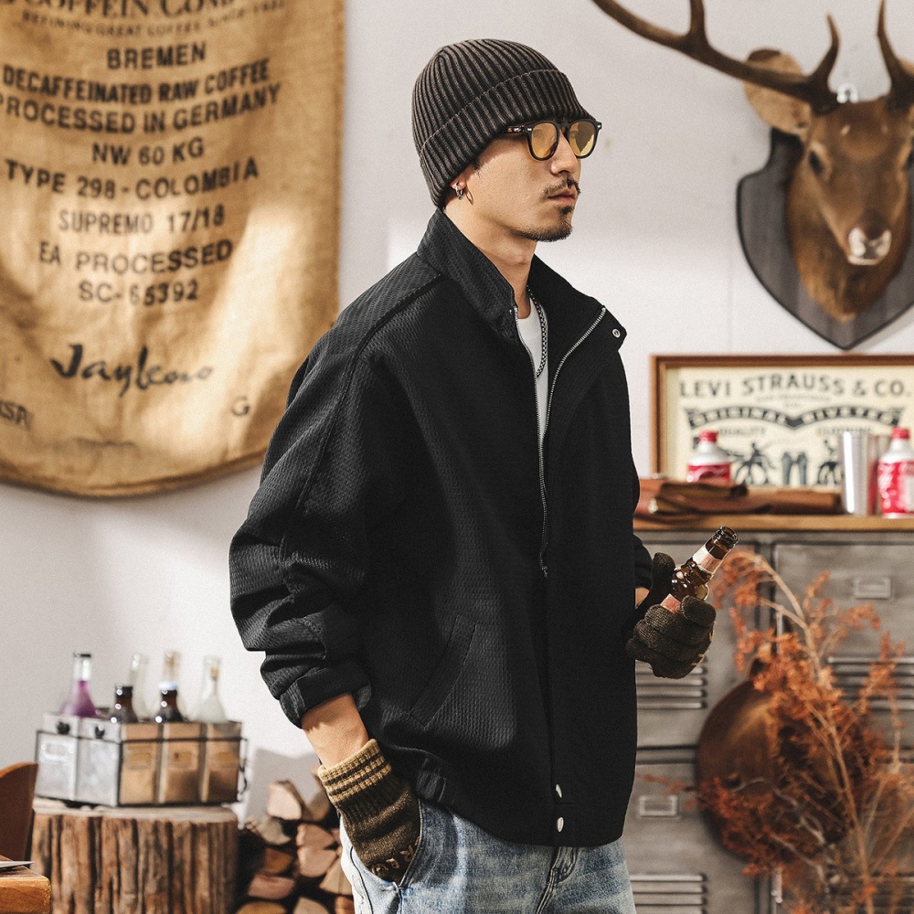 GorgeousBen Men‘s American Vintage Workwear Padded Jacket， Winter Thick Insulated Coat， Casual Loose Fit