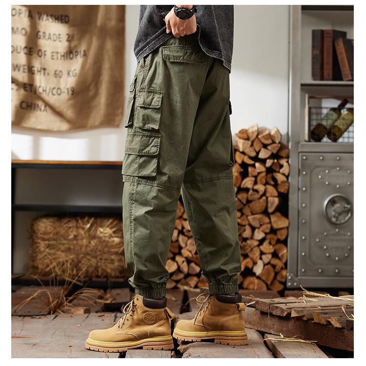 GorgeousBen Men's Retro Americana Work Pants - Winter Fleece-Lined Straight Leg Casual Trousers