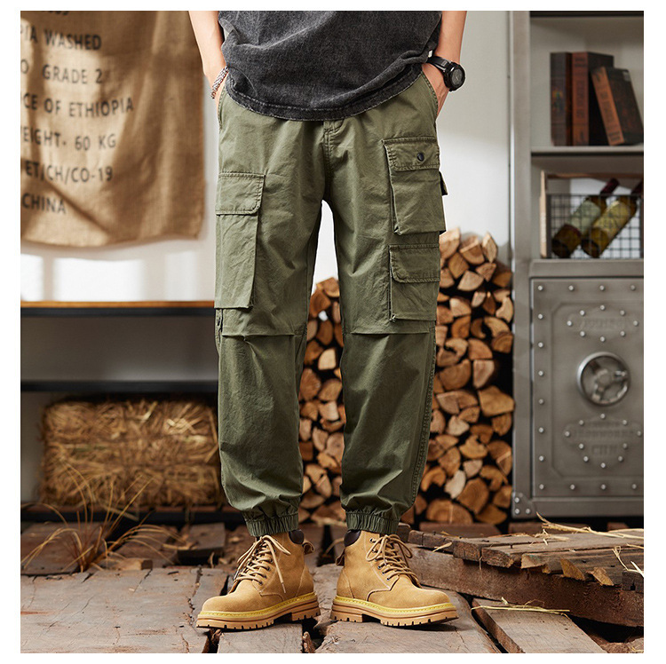 GorgeousBen Men's Retro Americana Work Pants - Winter Fleece-Lined Straight Leg Casual Trousers