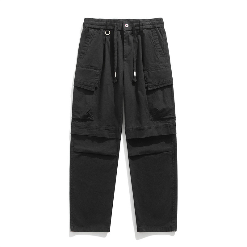 GorgeousBen Spring Autumn Trendy Men's 100% Cotton Cargo Pants - Comfortable Breathable Versatile Casual Outdoor Trousers