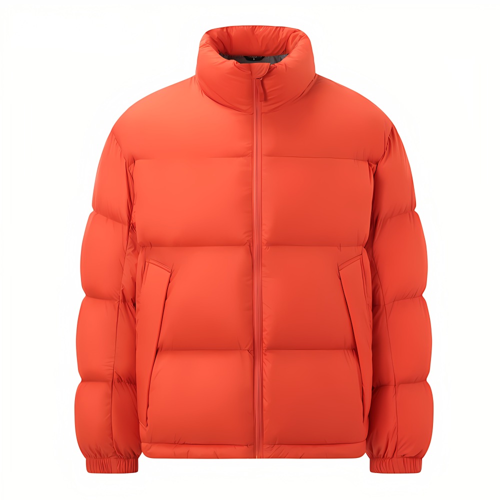 GorgeousBen Solid Color Down Puffer Jackets Oversize Plus size winter outwear Jacket Men Cropped Puffer jackets
