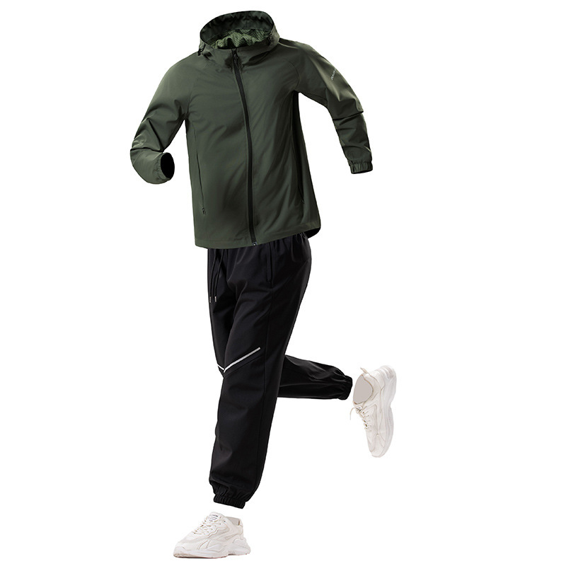 GorgeousBen Men's Quick Dry Windproof Sports Jacket Spring Outdoor Hiking Running Cycling Training Tracksuit