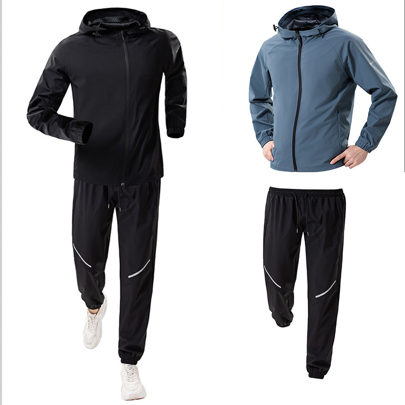 GorgeousBen Men's Quick Dry Windproof Sports Jacket Spring Outdoor Hiking Running Cycling Training Tracksuit
