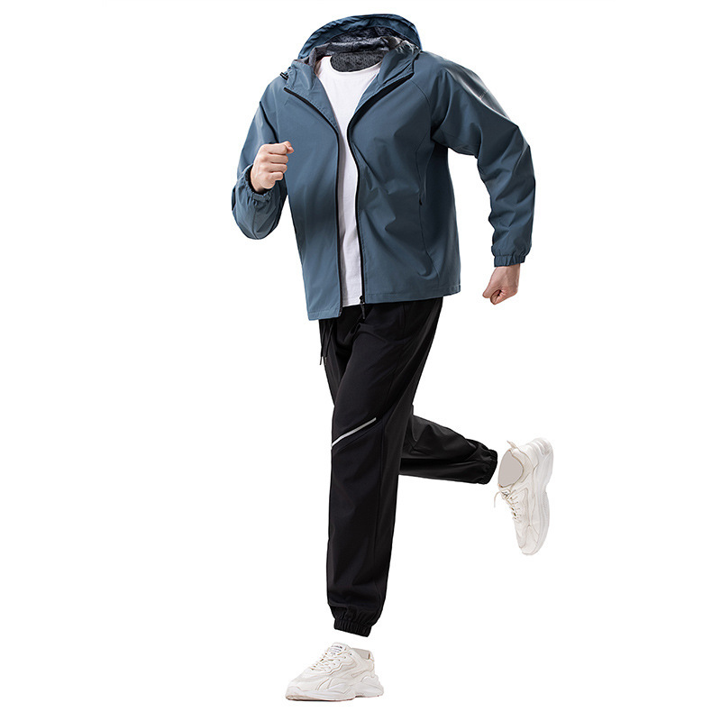 GorgeousBen Men's Quick Dry Windproof Sports Jacket Spring Outdoor Hiking Running Cycling Training Tracksuit