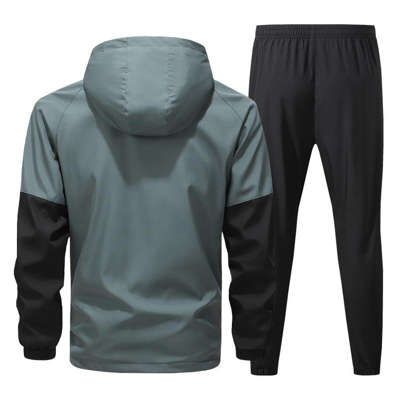 GorgeousBen Men's 2-Piece Casual Athletic Tracksuit Spring Autumn Trendy Fashion Jacket Set for Young Adults
