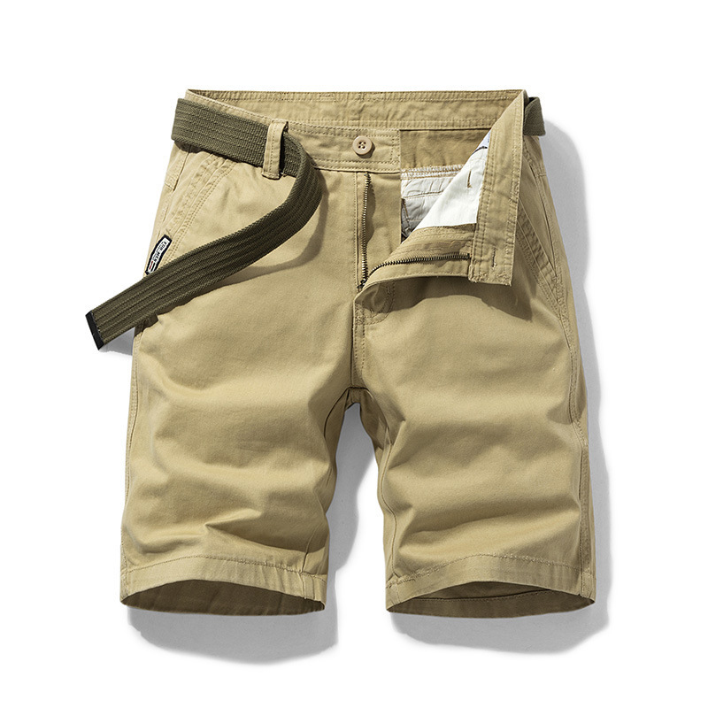 GorgeousBen Men's Summer New Arrival Cargo Shorts Vintage American Style Versatile 5-Inch Pants