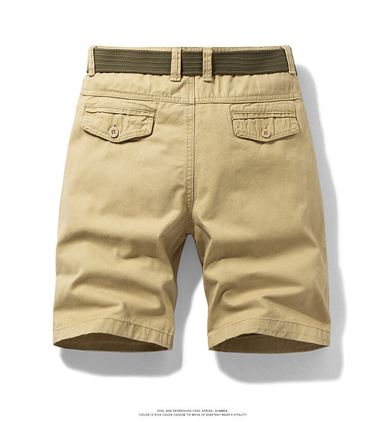 GorgeousBen Men's Summer New Arrival Cargo Shorts Vintage American Style Versatile 5-Inch Pants