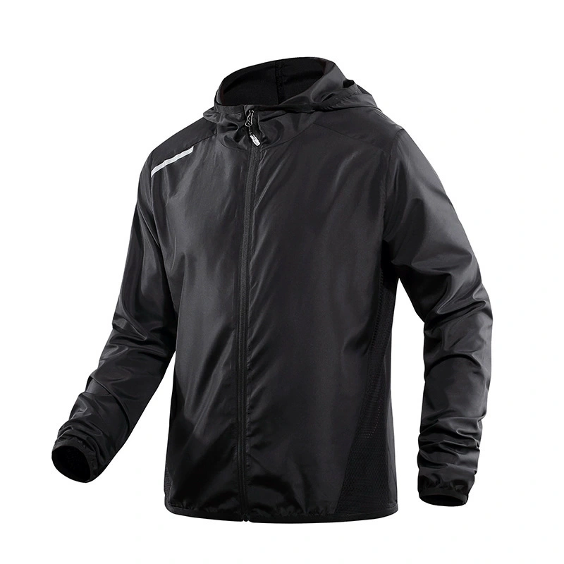 GorgeousBen Men's Summer Ice Silk Sun Protection Jacket Lightweight Quick-Drying Breathable Outdoor Skin Windbreaker