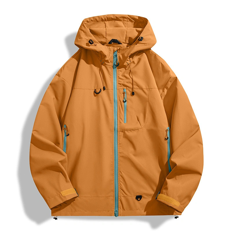 GorgeousBen 2025 New Arrival Unisex Mountain Style Outdoor Jacket | Windproof Waterproof Spring Autumn Single Layer Hiking Hardshell Jacket